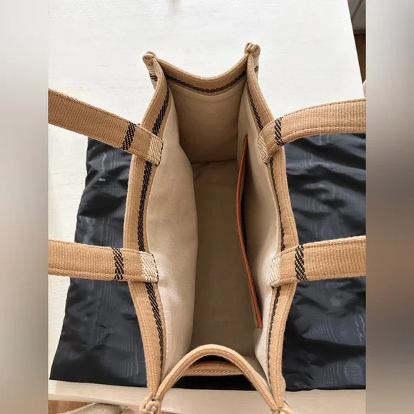 CELINE Jacquard Striped Large Cabas Thais - Picture 5 of 8